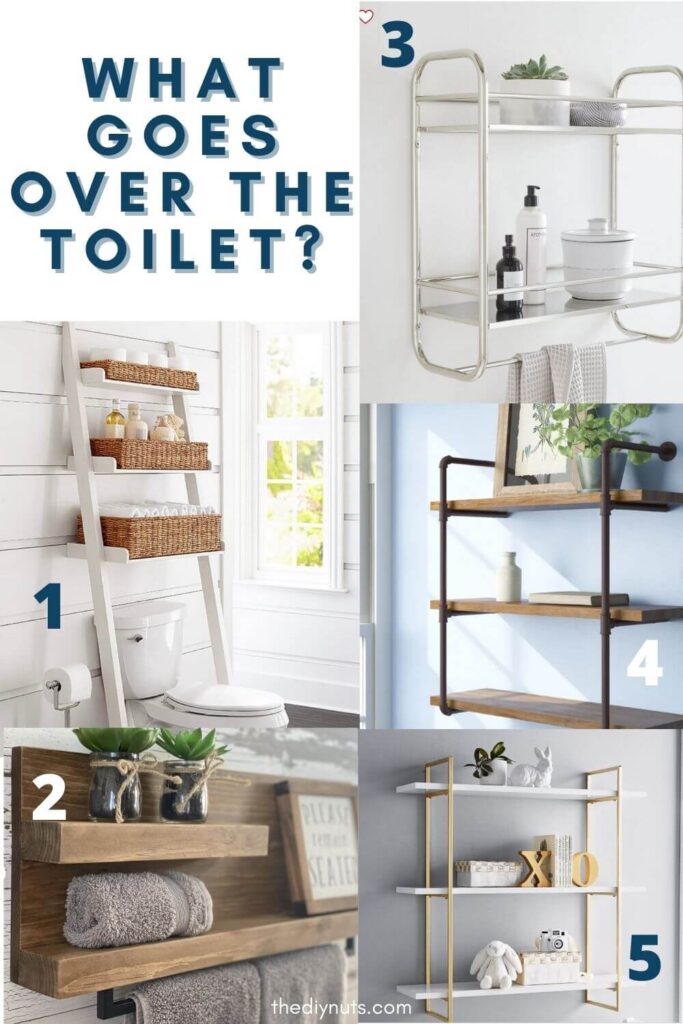 bathroom shelving ideas for above the toilet