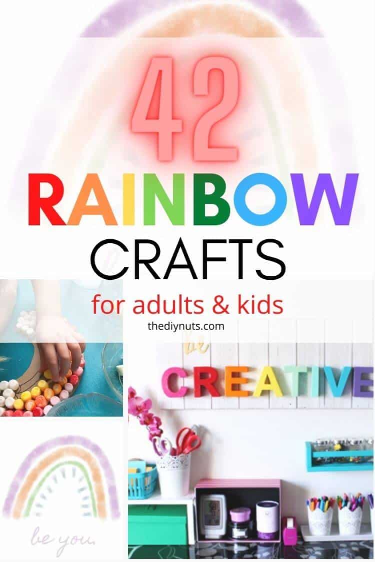 42 rainbow crafts for adults and kids