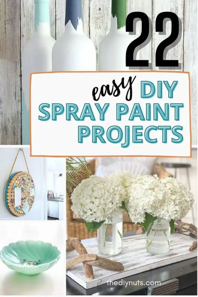 22 easy DIY spray paint projects with 3 different projects